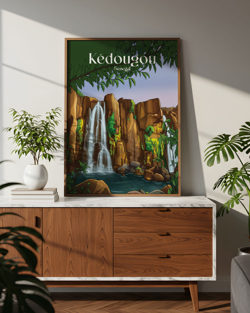 Tableau Kédougou de la collection Les villes du Sénégal de Fanu